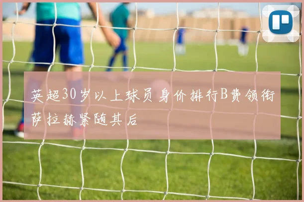 英超30岁以上球员身价排行B费领衔萨拉赫紧随其后